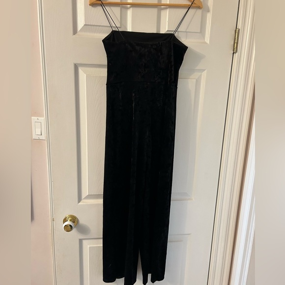 Dynamite Velour Straight Leg Jumpsuit - Picture 3 of 5